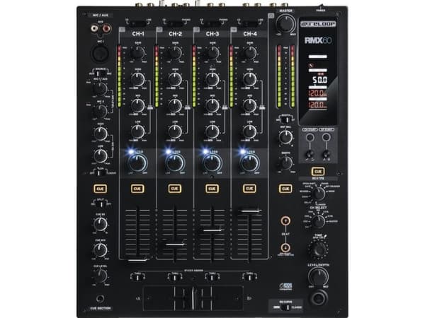 Reloop RMX-60, 5 kanavaa, Musta