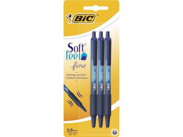 Bic Soft Feel sininen kynä bls 3kpl BIC BIC