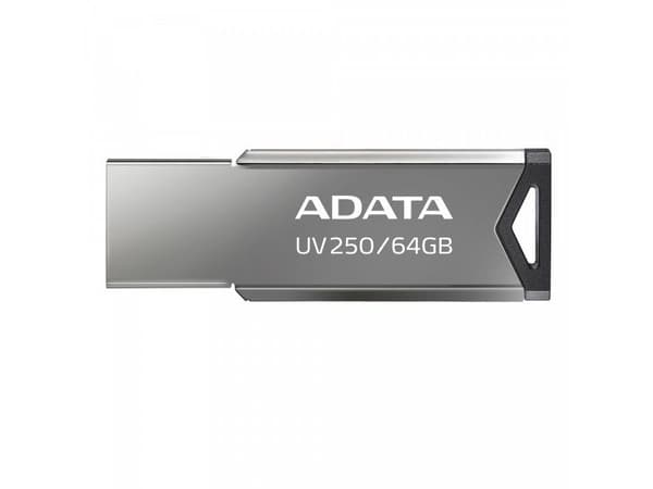 ADATA UV250 - USB-flashstasjon - 64 GB - USB 2.0 - sølv