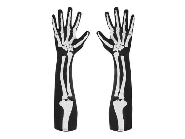 Lange skelet handsker