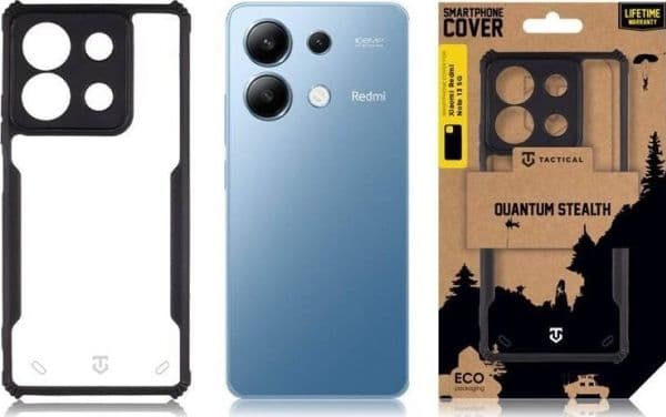 Tactical Quantum Stealth deksel til Xiaomi Redmi Note 13 5G clear/black (standard)