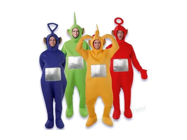 Teletubbies-maskerad för vuxna