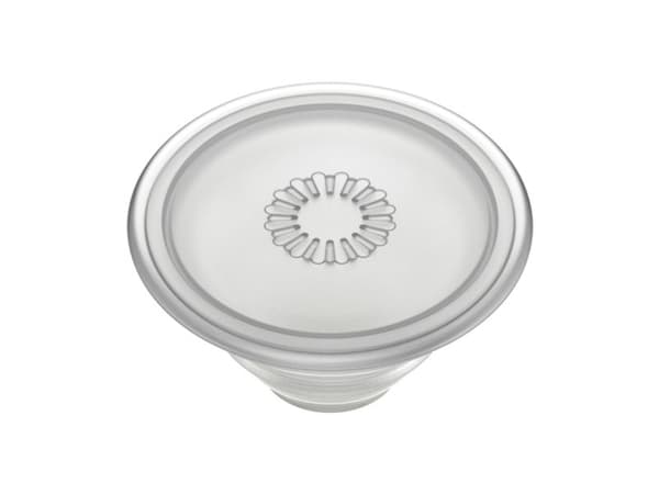 PopSockets PlantCore, Grepp, Grå, Translucent, Symmetriskt mönster, Universal, 1 styck, 38,8 mm