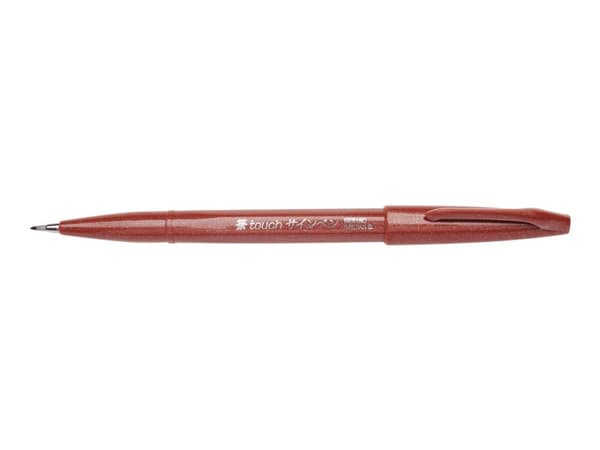 Pentel SES15C-E, Vattenbaserat bläck, Brun, Brun, Rund, 1 styck