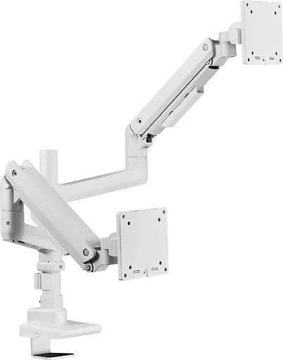 Mozi Infinity Line dual skärmarm, vit