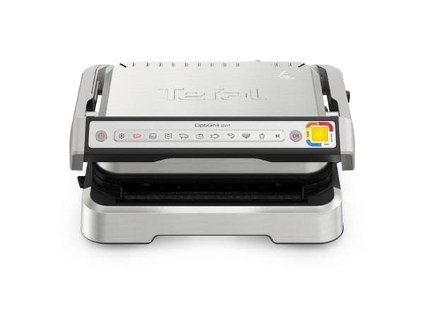 Tefal OptiGrill 2in1 GC773D10, Rustfritt stål, Metall, Rektangulær, Knapper, Rotasjon, Griddle, 600 cm²