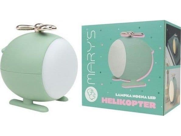 Plexido LED nattlampe helikopter grønn