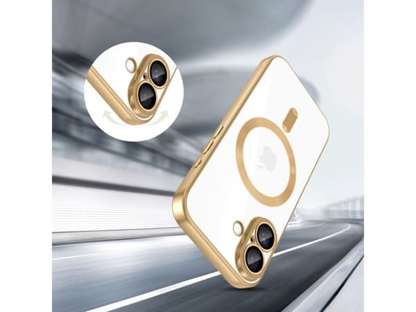 Tech-Protect MagFlex MagSafe Case for iPhone 17 - Transparent Gold