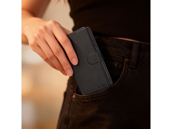 Tech-Protect Wallet Case for Samsung Galaxy S26 - Black