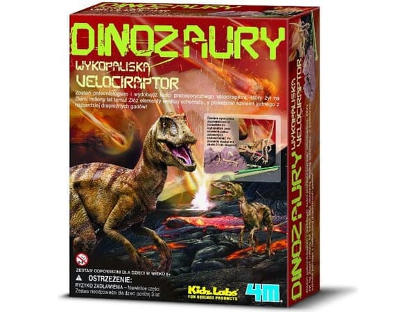 4M gravevitenskapssett - Velociraptor