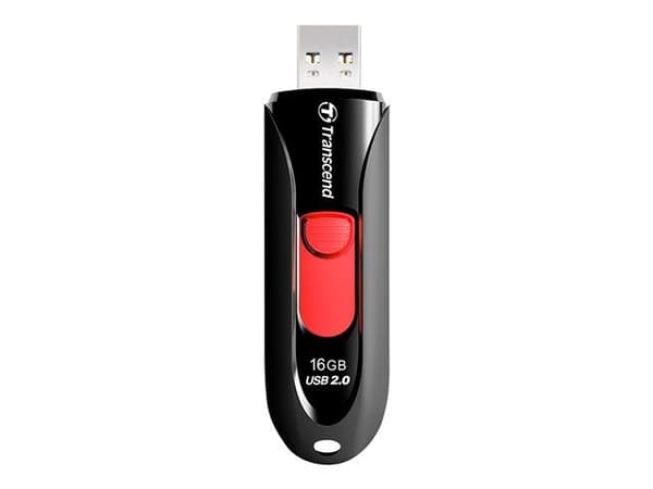 Transcend JetFlash 590 - USB flash-enhet - 16 GB - USB 2.0