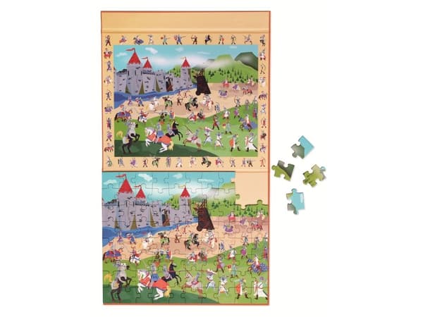 Stort magnetisk puslespill – riddere