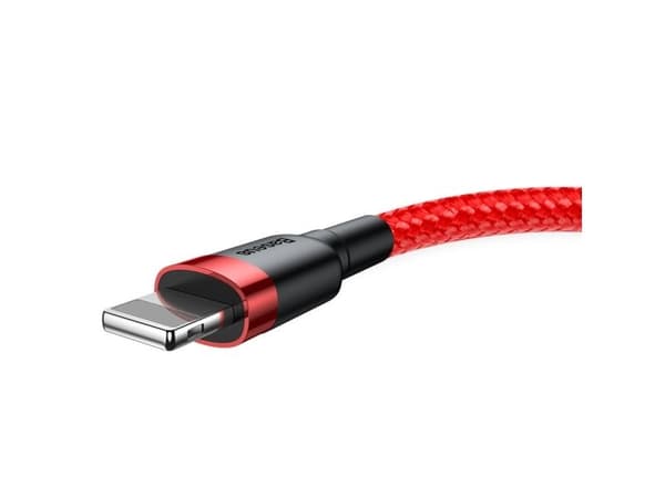 Baseus Cafule USB-A til Lightning-kabel 2.4A QC 3.0 0,5 m - rød