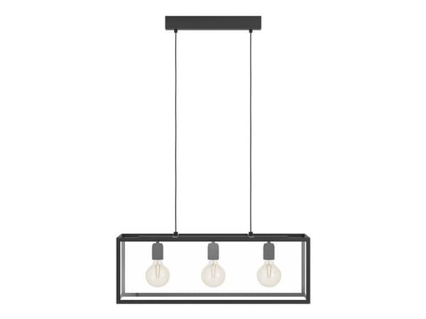 EGLO CHARTERHOUSE langbord 3L sort/klar
