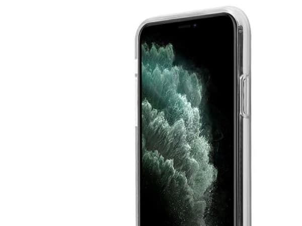 AMG electroplate sort/hvit etui til iPhone 11 / XR 6.1" - transparent