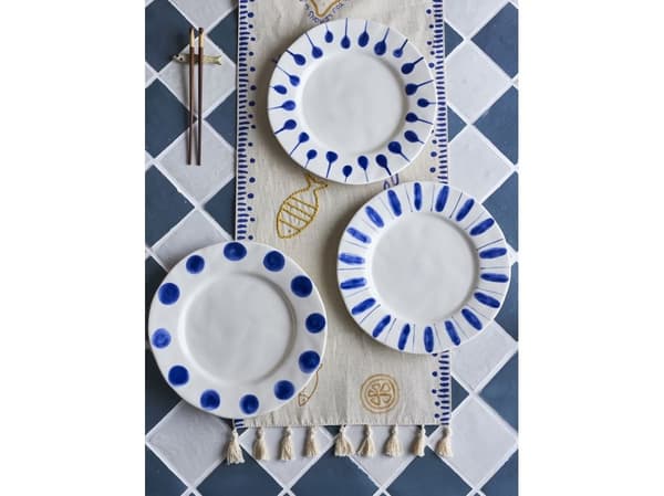 CREATIVE COLLECTION Linora tallerken blå steingods
