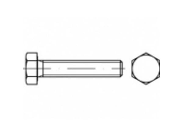 TOOLCRAFT sekskantbolt M10 20 mm utvendig sekskant rustfritt stål A5 1 stk