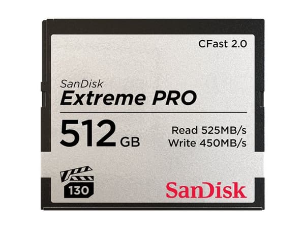 SanDisk Extreme Pro - Flash-minneskort - 512 GB - CFast 2.0