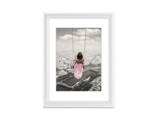 Hama Swing, Polystyren (PS), Vit, Enkel tavelram, Bord, Vägg, 13 x 18 cm, Rektangulär