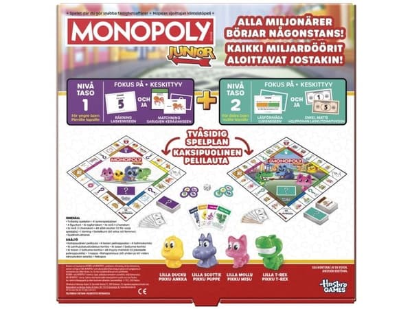 Monopoly Junior 2-i-1 Refresh SE/FI