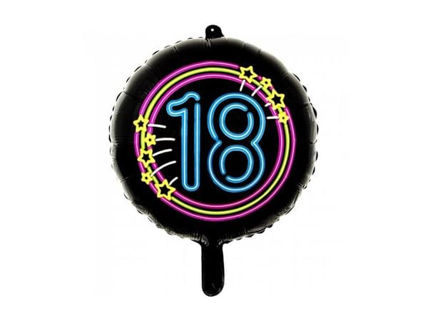 Folieballon 18 Neon Party
