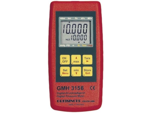 Greisinger GMH 3156 tryckmätutrustning lufttryck/vätska 2,5–400 bar med dataloggerfunktion