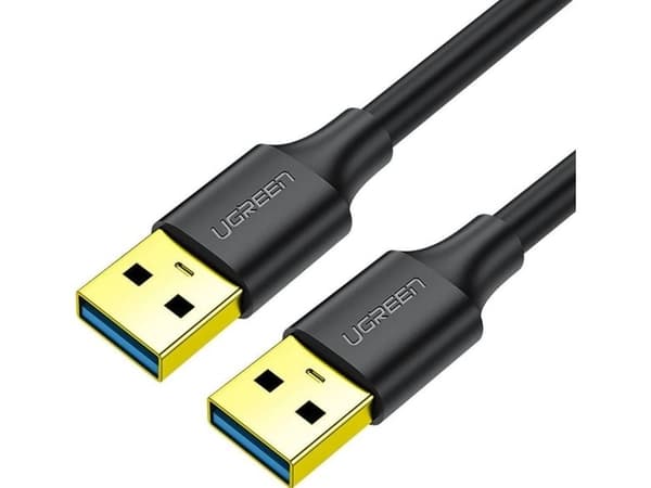USB-kabel Ugreen USB-A til USB-A 3 m svart (90576)