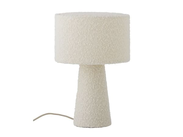 BLOOMINGVILLE Emmie bordlampe, hvit, polyester