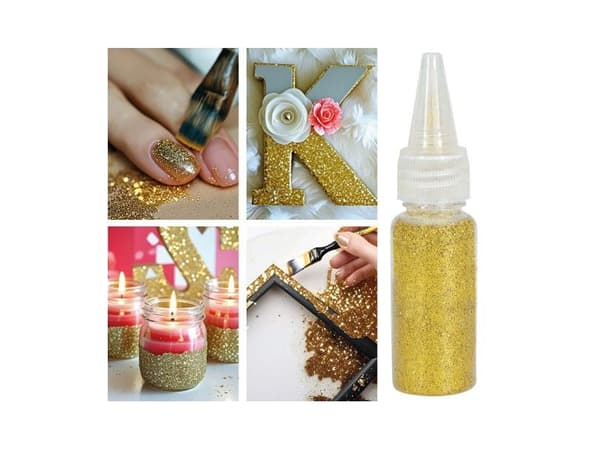 Gull glitter til utkledning og pynt, 10 g