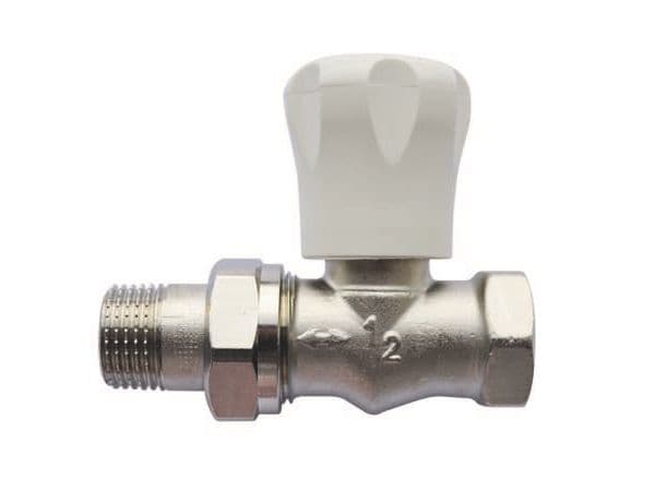 1/2" Herz radiatorventil rak genomströmning