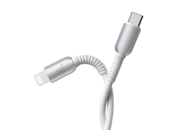 Joyroom S-A51 USB-C til Lightning-kabel 1,2 m 30W - lys grå