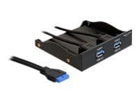 Delock USB 3.0 Front Panel 2-Port - Lagerbrønnportspanel - USB 3.0 x 2