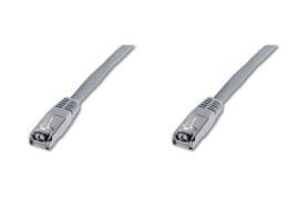 DIGITUS Premium - Patchkabel - RJ-45 (han) til RJ-45 (han) - 5 m - FTP - CAT 5e - booted - grå