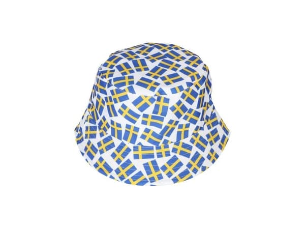 Bøllehat med svenske flag