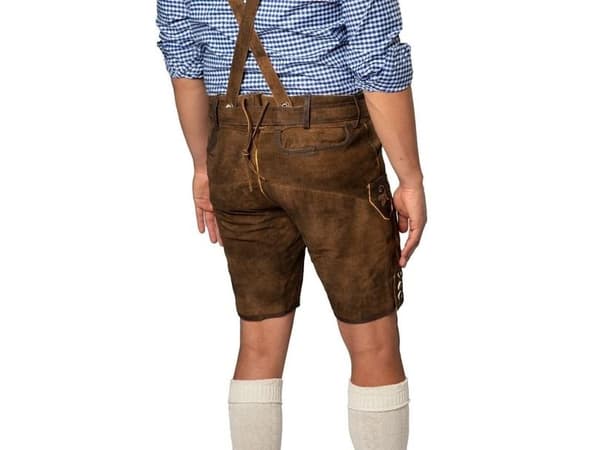 Osorterade bruna korta Lederhosen