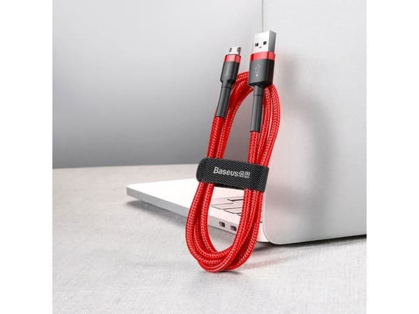 Baseus CAMKLF-C09, 2 m, USB A, Micro-USB B, Röd