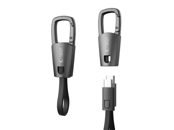 Tech-Protect Ultraboost DNA Cable with Keychain USB-C PD 60W / 3A - Gray
