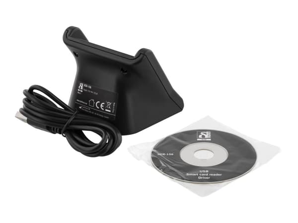 DELTACO UCR-156 - SMART-kortleser - USB - svart