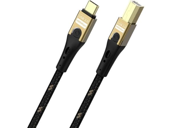 OEHLBACH D1C9549, 3 m, USB-C, USB-B, USB 2.0, 0,48 Gbit/sek., svart, gull