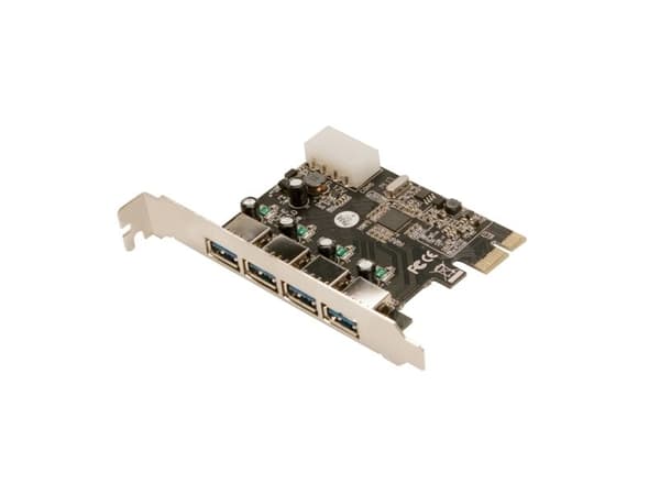 Styrenhet LogiLink PCIe 2.0 x1 - 4x USB 3.0 (PC0057)