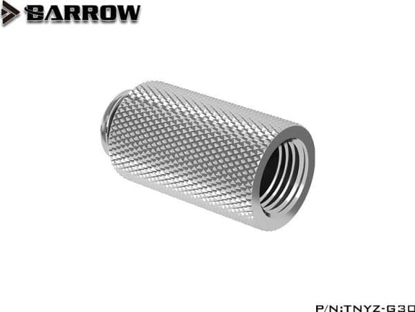 Barrow G1/4" förlängningsrör rakt MF 30 - silver