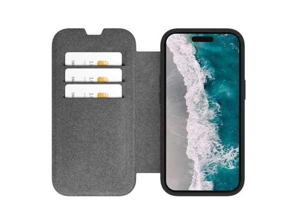 dbramante1928 Helsinki MagSafe, Folio-kotelo, Apple, iPhone 15 Pro Max, Musta