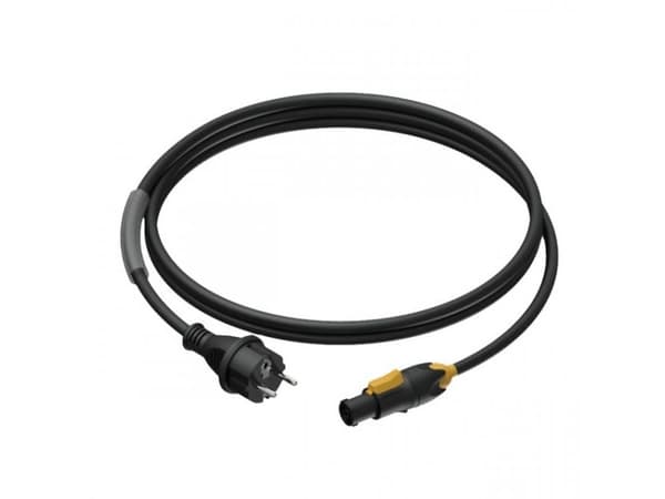 Procab PRP433/3 Strømkabel - schuko-plugg - powerCON TRUE1 hunn - 3 x 1,5 mm² 3 meter