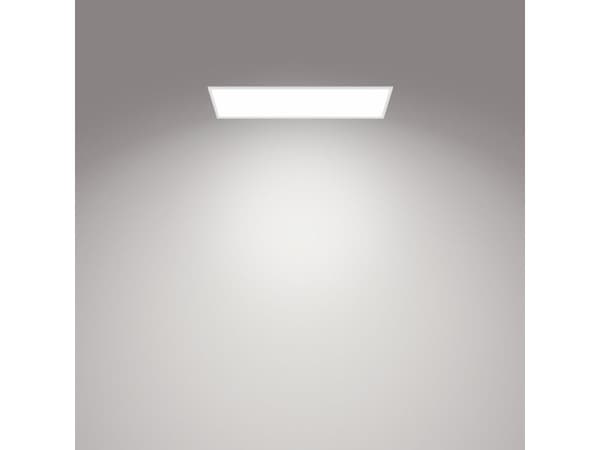 Philips Funksjonell Panel-taklampe, 36 W, rektangulær, LED, Ikke-utskiftbare pærer, 3600 lm, IP20, Hvit