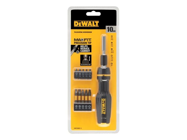 DEWALT TELESKOOPIN KÄSIKAHVA BITS 10kpl
