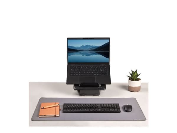 Fellowes Breyta - Desk mat: 80 x 40 cm - gummi - grå