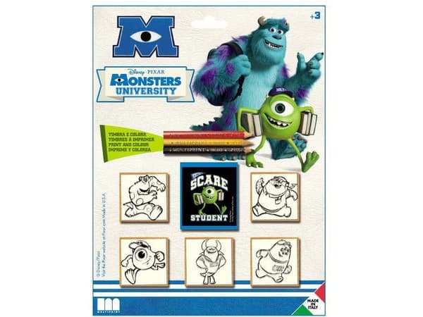 Multiprint Monsters University, Stämpelset för barn, 3 År, Giftfri, Multifärg