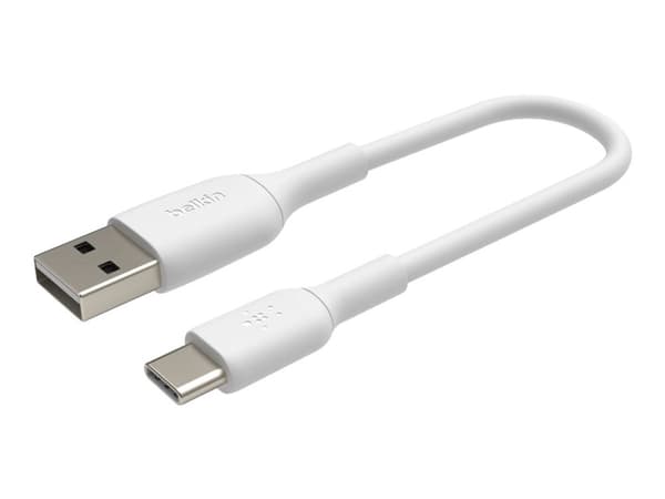 Belkin BoostCharge - USB-kabel - USB-C (hann) til USB (hann) - 15 cm - hvit