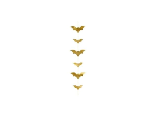 Flagermus guirlande, guld
