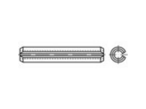 TOOLCRAFT TO-5379468 Rørstifter Rustfrit stål 25 stk